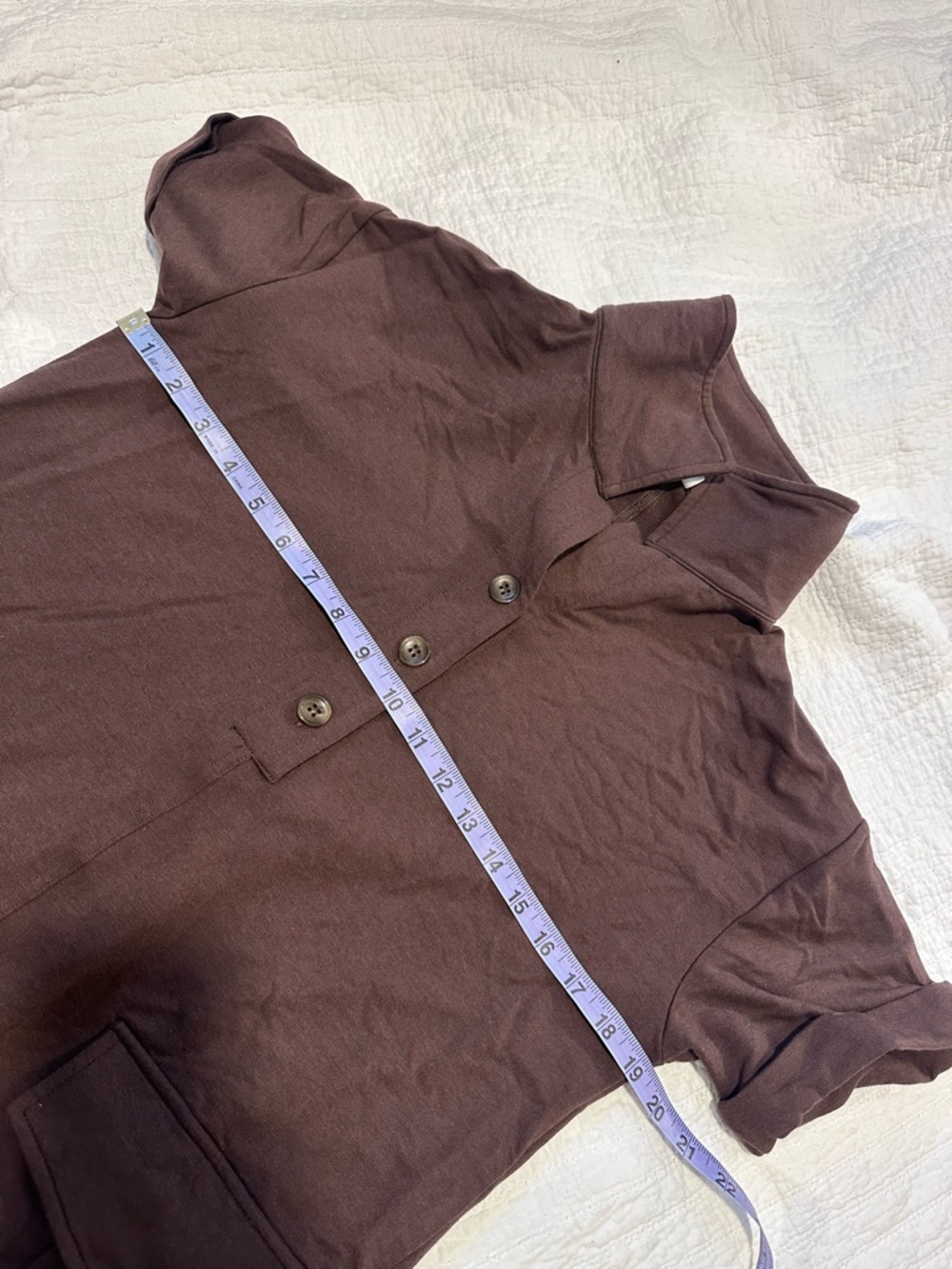 Smash + Tess Bamboo Blend Brown Shirt Dress | Made in Canada - Picture 7 of 8